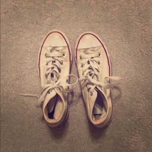 high-top white converse